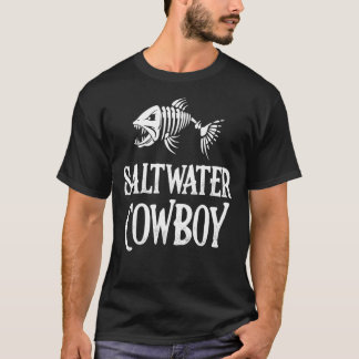Saltwater Cowboy - Fishing Angler Classic T-Shirt