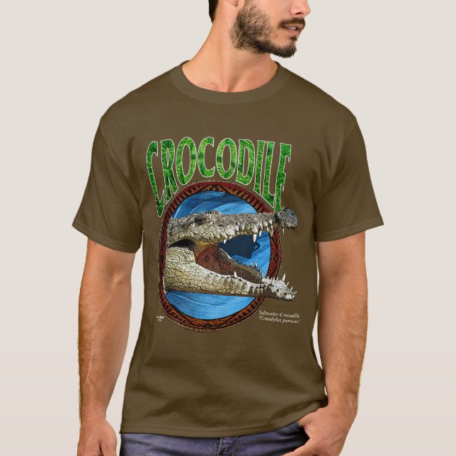 Saltwater Crocodile T Shirt (Front)