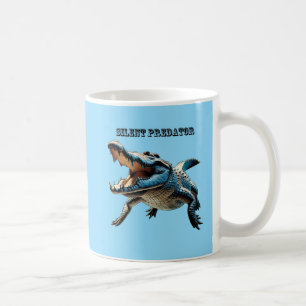 Saltwater Crocodile Underwater with Open Mouth URM Coffee Mug