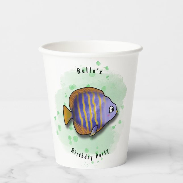 saltwater fish Party Paper Cups (Front)