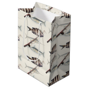 Saltwater Fisherman Fishing Theme Adult Gift Bag