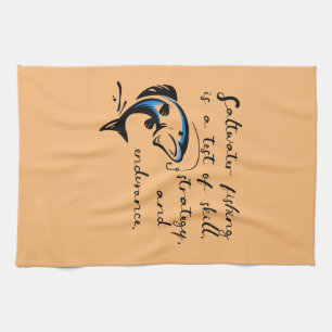 Saltwater fishing. kitchen towel