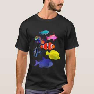 Saltwater Reef Fish Ocean Fish Mandarin Goby Yello T-Shirt