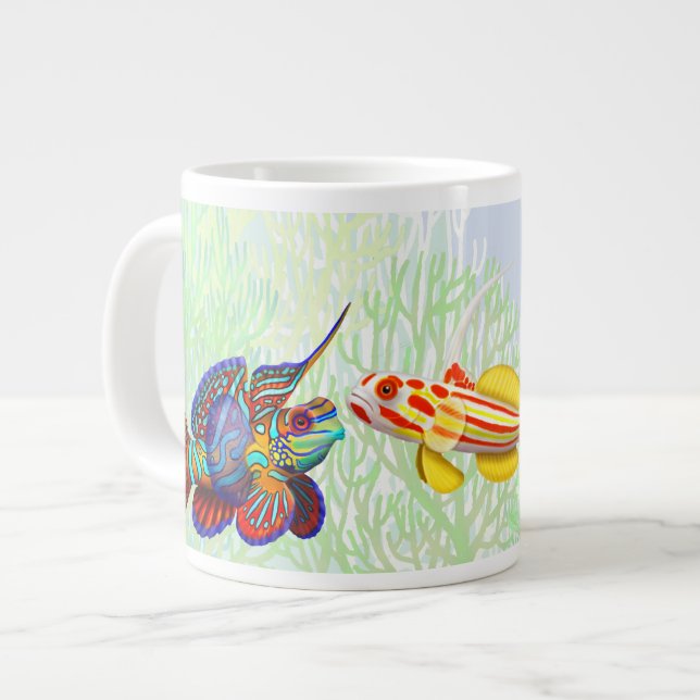 Saltwater Reef Goby Fish Jumbo Mug (Front Left)