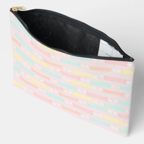 Saltwater Taffy Candy Pastel Patterned Accessory Pouch