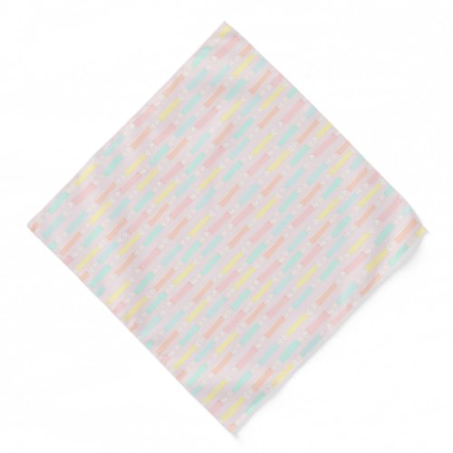 Saltwater Taffy Candy Pastel Patterned Bandana