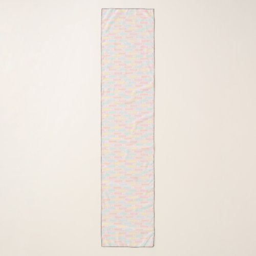 Saltwater Taffy Candy Pastel Patterned Scarf