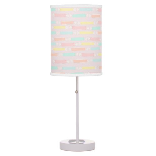 Saltwater Taffy Candy Pastel Patterned Table Lamp