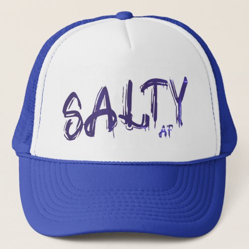 Salty AF logo Blue Twilight Trucker Hat