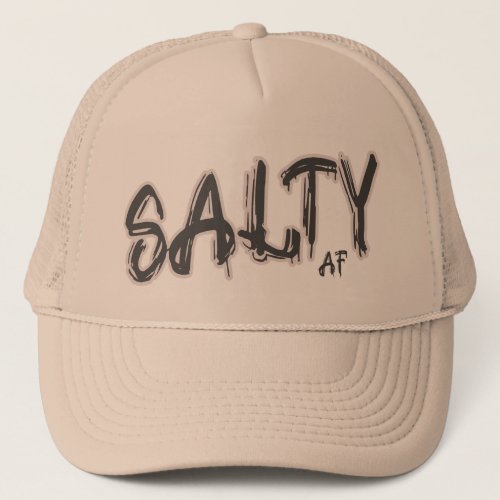 Salty AF logo Sandy Beach Trucker Hat