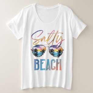 Salty Beach Plus Size T-Shirt