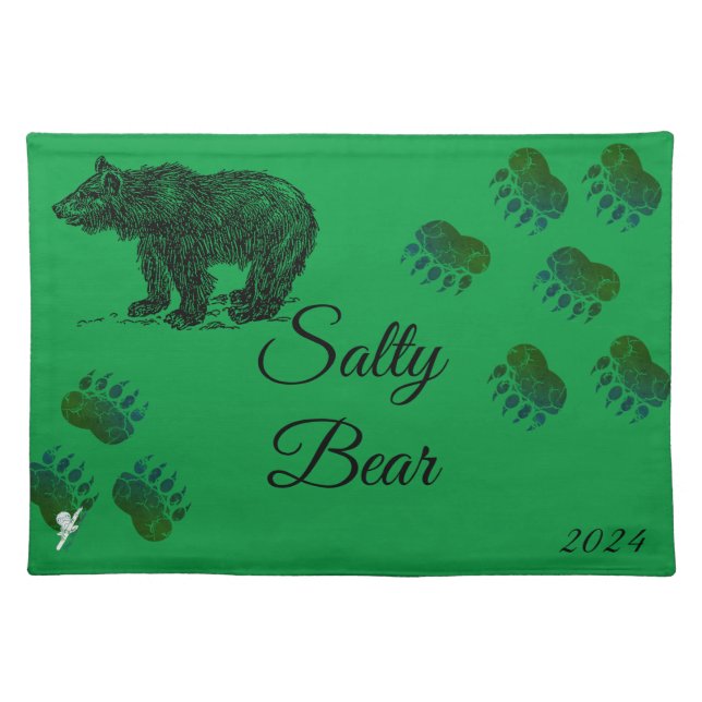 Salty Bear Cloth Placemat (Front)