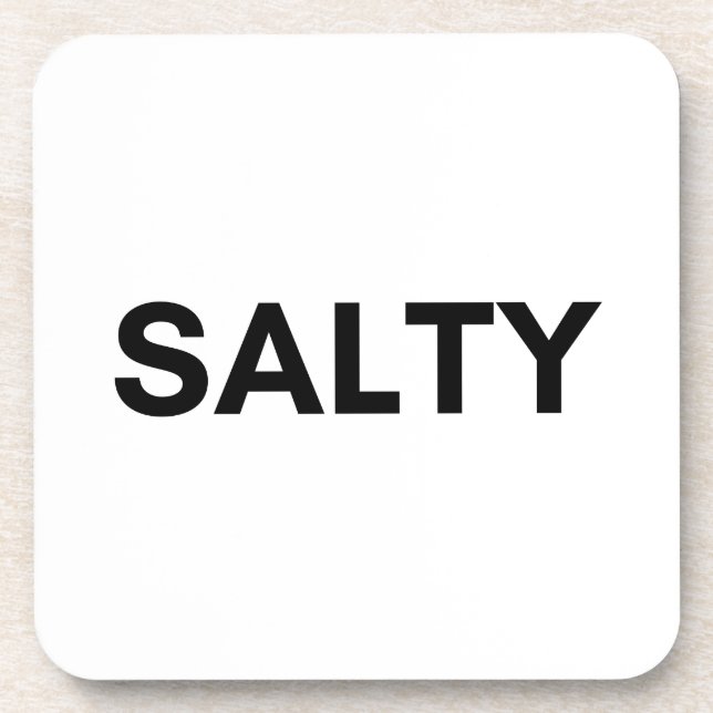 salty beverage coaster (Front)