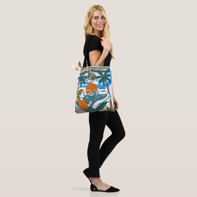 Salty Breeze & Sandy Toes: The Ultimate Beach Tote Bag (On Model)