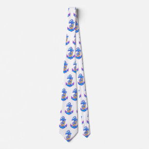 Salty But Sweet Nautical Anchor Neck Tie