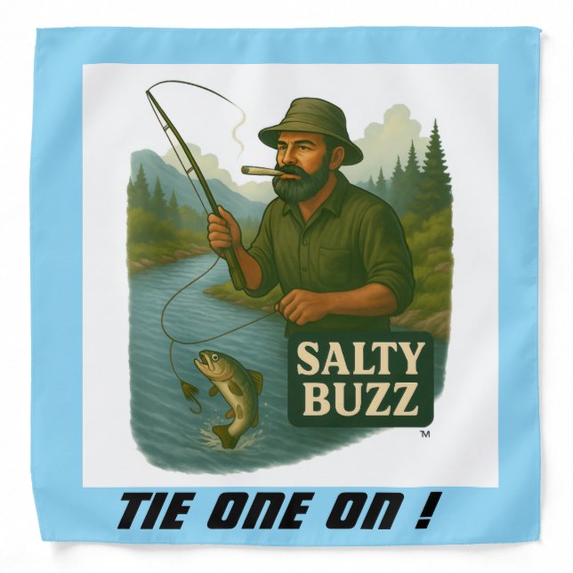 Salty Buzz  Bandana  "Tie One One !" (Front)
