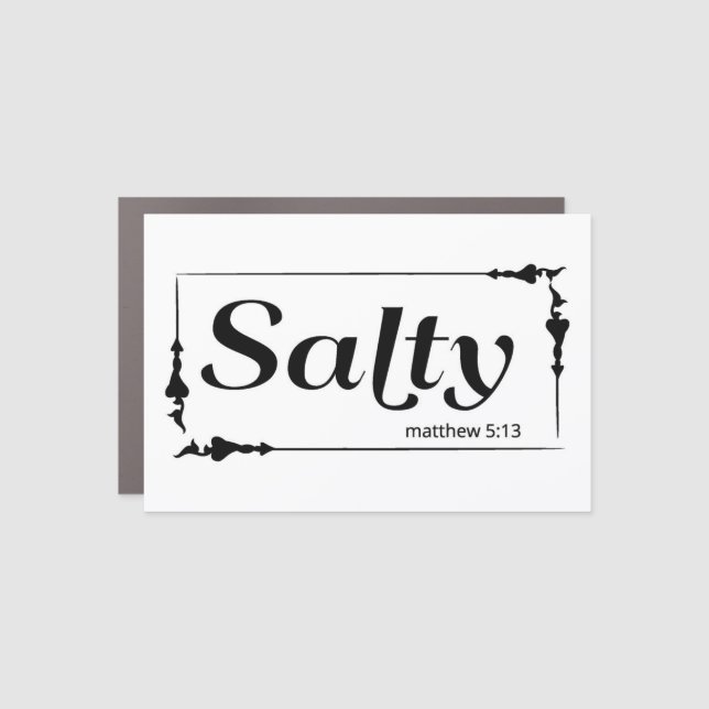 Salty Car Magnet (Front)