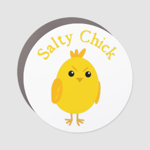 Salty Chick Car Magnet