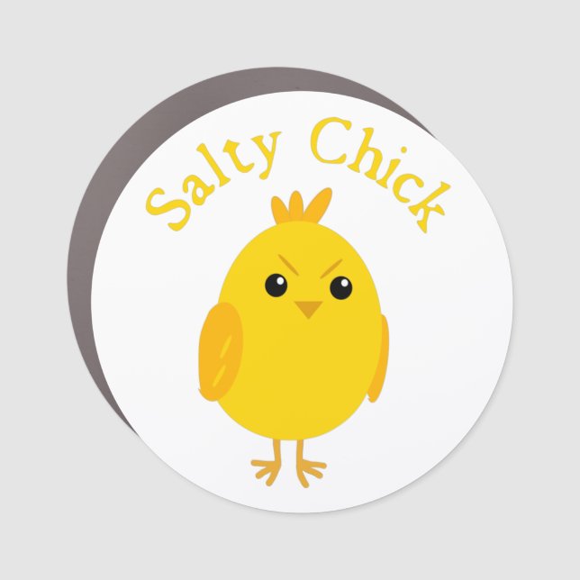 Salty Chick Car Magnet (Front)