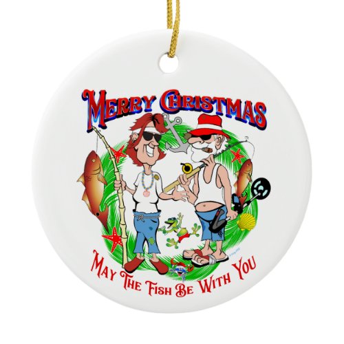 Salty Christmas Ceramic Ornament