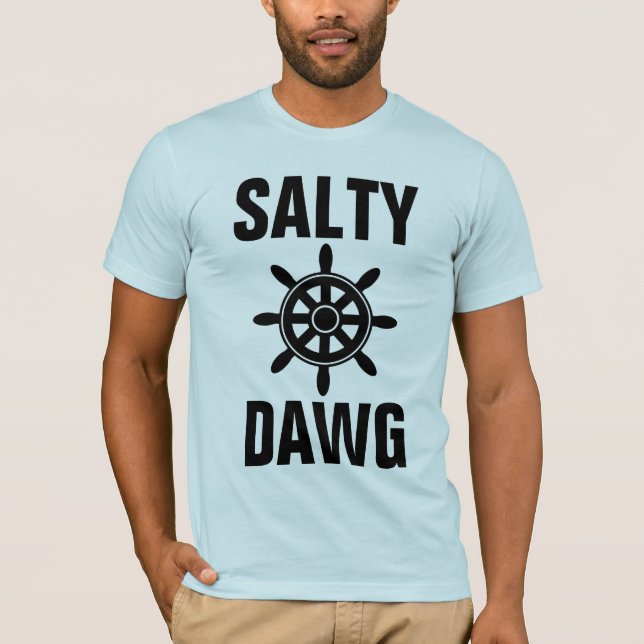 SALTY DAWG MEN's NAUTICAL T-SHIRTS (Front)