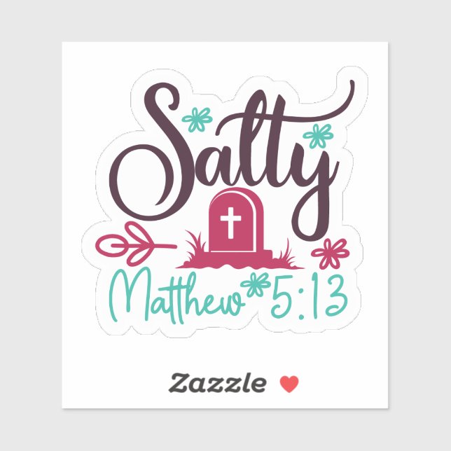Salty & Dead: Graphic With Tombstone Sticker (Sheet)