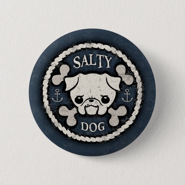 Salty Dog -bd Pinback Button (Front)