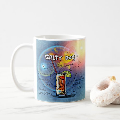 Salty Dog Cocktail 6 of 12 Drink Recipe Sets Coffee Mug