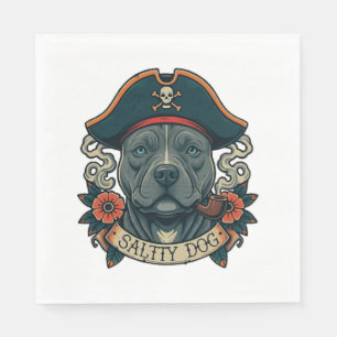 Salty Dog Pitbull Napkins