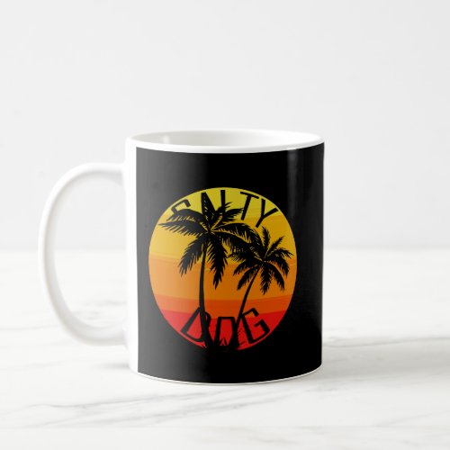 Salty Dog Sunset Palm Tree Coffee Mug