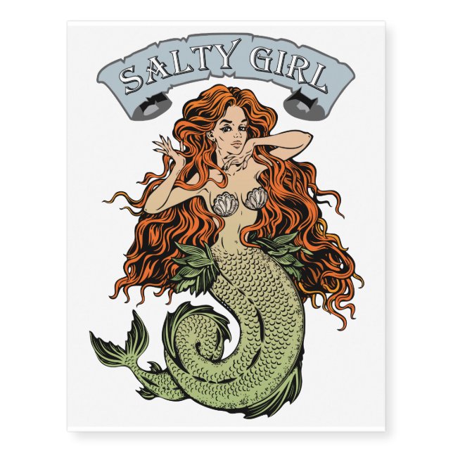 Salty Girl Temporary Tattoos (Front)