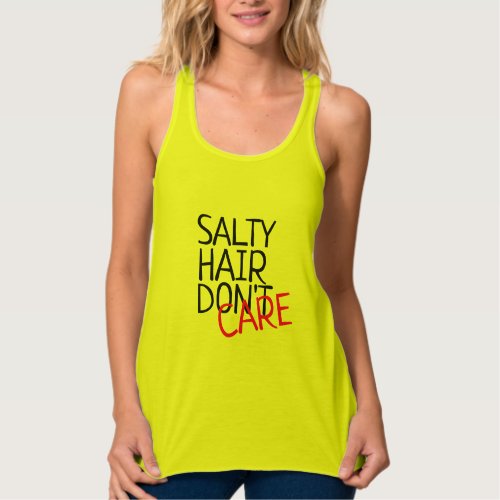 salty hair dont care beach funny summer tshirt