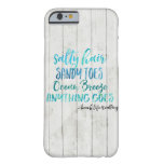 Salty Hair Sandy Toe Ocean Beach Quote Iphone Case at Zazzle