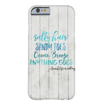 Salty Hair Sandy Toe Ocean Beach Quote Iphone Case by stuffforeveryone at Zazzle