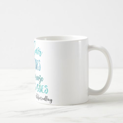 Salty Hair Sandy Toes Ocean Beach Quote Coffe Mug