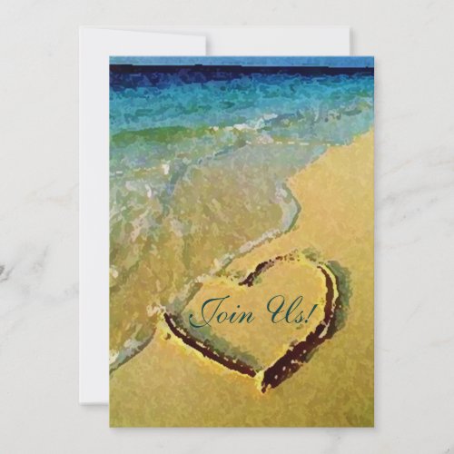 Salty Heart Wedding Invitations