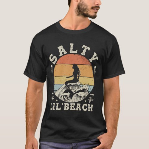 Salty Lil Beach Mermaid T_Shirt