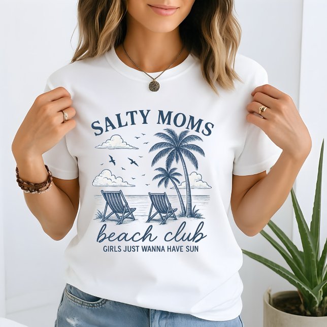 Salty Mom Beach Club Vintage T-Shirt (Creator Uploaded)