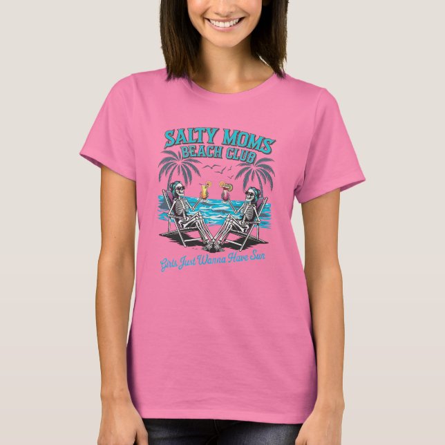 Salty Moms Beach Club T-Shirt (Front)