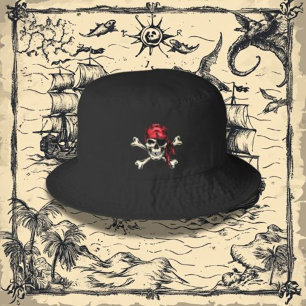 Salty Pirate Set Sail in Style  Bucket Hat
