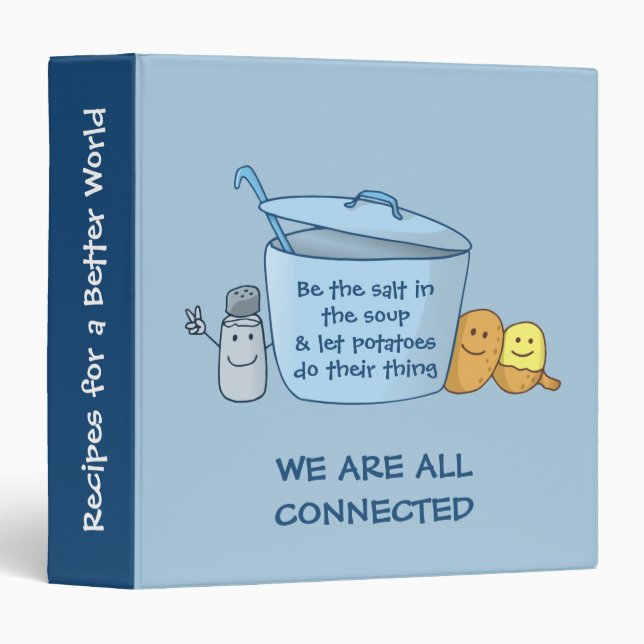 Salty Potato Soup 3 Ring Binder (Front/Spine)