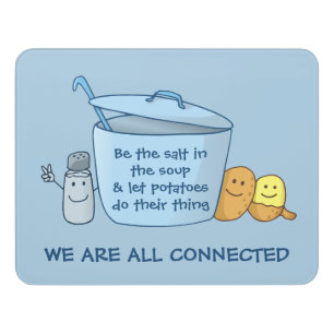  Salty Potato Soup Door Sign