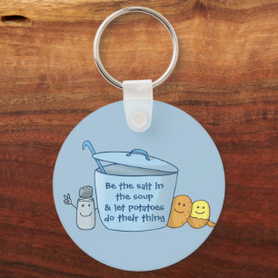 Salty Potato Soup Keychain