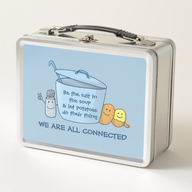 Salty Potato Soup Metal Lunchbox (Front)