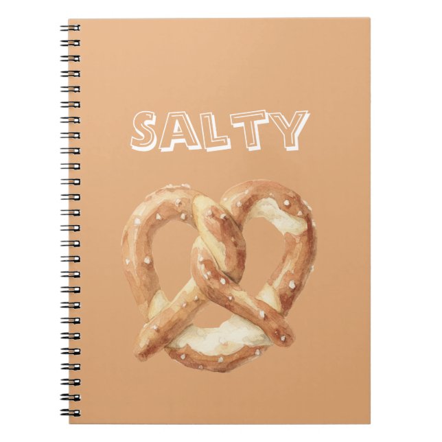 Salty Pretzel   Notebook (Front)