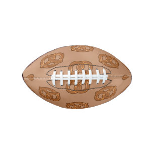 Salty Pretzels Lovers Food Bakers Loop Shape Football