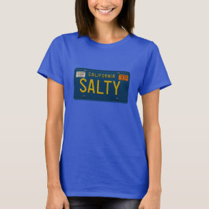 Salty -Retro 1969 California License Plate Graphic T-Shirt