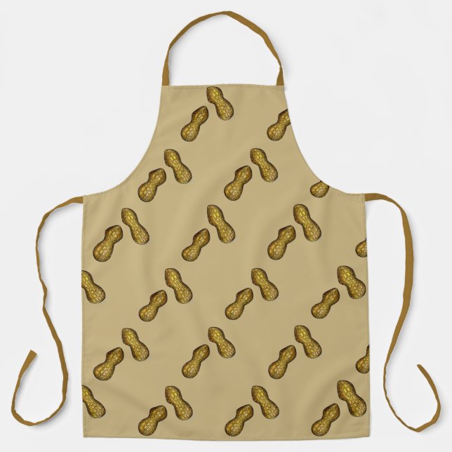 Salty Roasted Ballpark Peanuts Nuts in Shells Apron (Front)