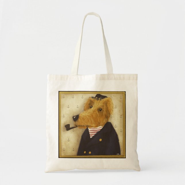 Salty Sea Dog Tote Bag (Front)