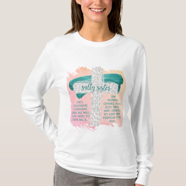 Salty Sister Sweatshirt T-Shirt (Front)